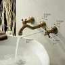 Mélangeur de baignoire en laiton Antique – vue 3