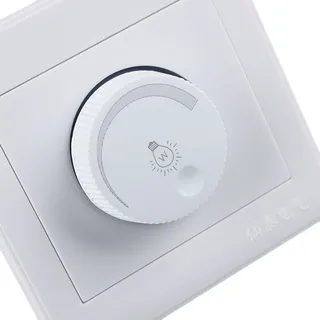 Variateur mural encastrable rotatif LED réglable 220V blanc élégant…