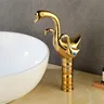 Robinet lavabo mitigeur vasque haut design cygne laiton… – vue 2