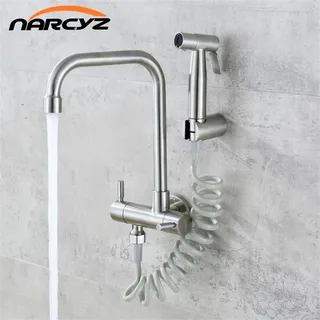 Planspray froid horizontal ensemble buse de bidet double contrôle 304…