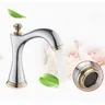 Robinets de lavabo en laiton poli Chrome or – vue 4