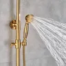 Ensemble de douche doré robinet à poignée unique… – vue 3