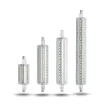 Ampoule LED à intensité variable pour budgétaire, lampe halogène remplaçable, R7S, 7W, 14W, 20W, 25W, maïs 2835 SMD, 78mm, 118mm, 135mm, 189mm, AC 85-265V