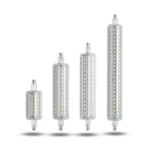 Ampoule LED à intensité variable pour budgétaire, lampe halogène remplaçable, R7S, 7W, 14W, 20W, 25W, maïs 2835 SMD, 78mm, 118mm, 135mm, 189mm, AC 85-265V