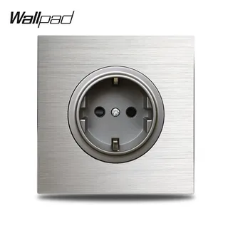 WallSub-Plaque en aluminium gris argenté L6
