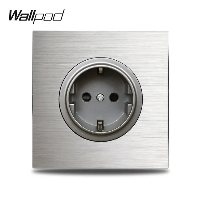 WallSub-Plaque en aluminium gris argenté L6