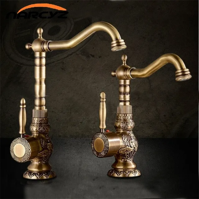 Robinets de lavabo Robinet de salle de bains en laiton… – vue 2