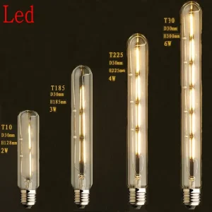 Ampoule LED Edison rétro Vintage 220V, Tube E27, jaune chaud/blanc chaud, Filament, 2W 3W 4W 6W Ampoule LED Edison rétro Vintage 220V, Tube E27, jaune chaud/blanc chaud, Filament, 2W 3W 4W 6W