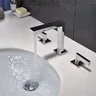 Robinet de lavabo à Double poignée en laiton massif 100% – vue 3