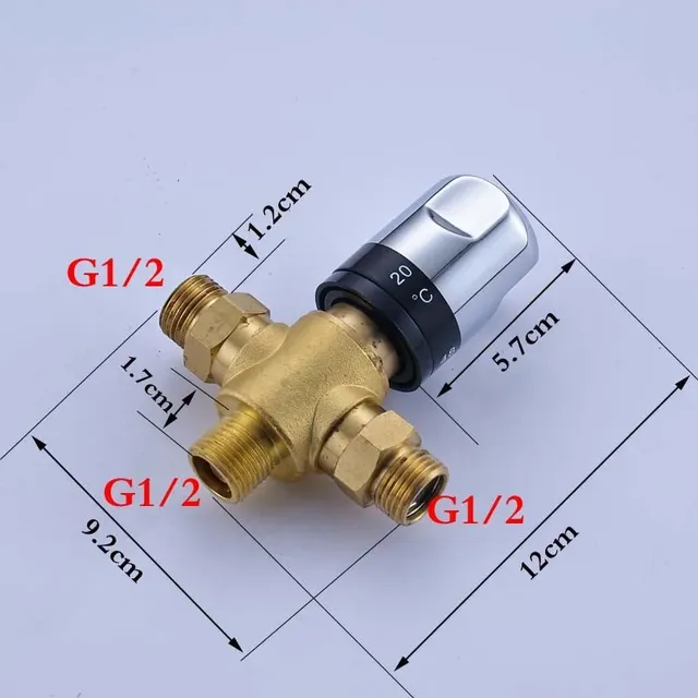 Vanne de mélange thermostatique en laiton Standard 1/2 – vue 7