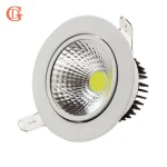 GD-Spot lumineux LED encastrable pour le plafond, avec technologie COB, lumière à intensité réglable, 3/5/7/10/12/15/20/24W, 110/220/230V