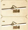Applique murale luxe rétro étanche bronze doré LED… – vue 5