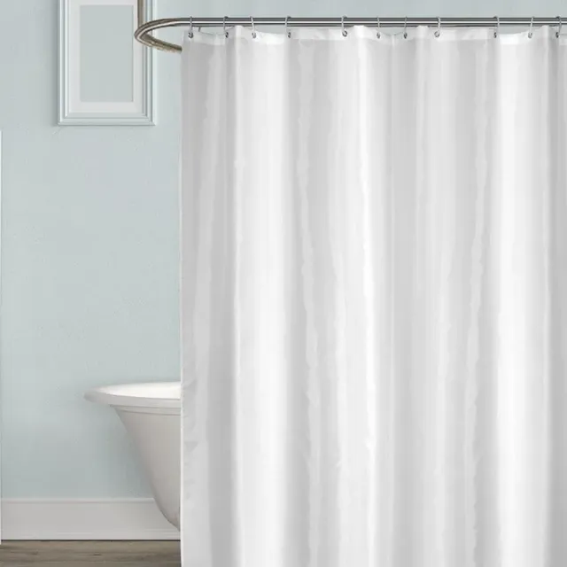 Rideaux de douche blancs imperméables épais solides… – vue 5