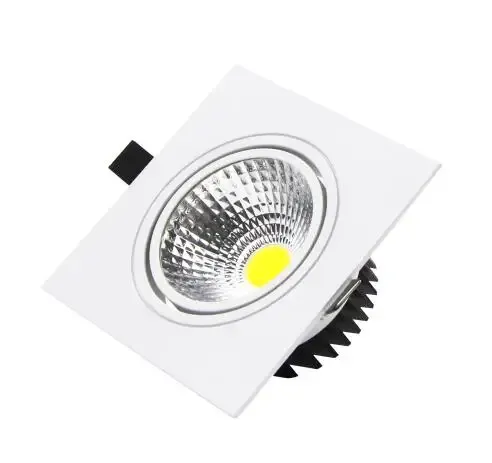 Spot Lumineux LED Carré à Intensité Réglable de 7W – vue 2