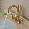 Robinet de lavabo de salle de bains monté sur le pont – vue 3