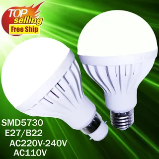 Ampoule Led E27 B22 220V 110V 3W 5W 7W 9W 12W