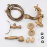 Ensemble de douche de baignoire en laiton antique – vue 6