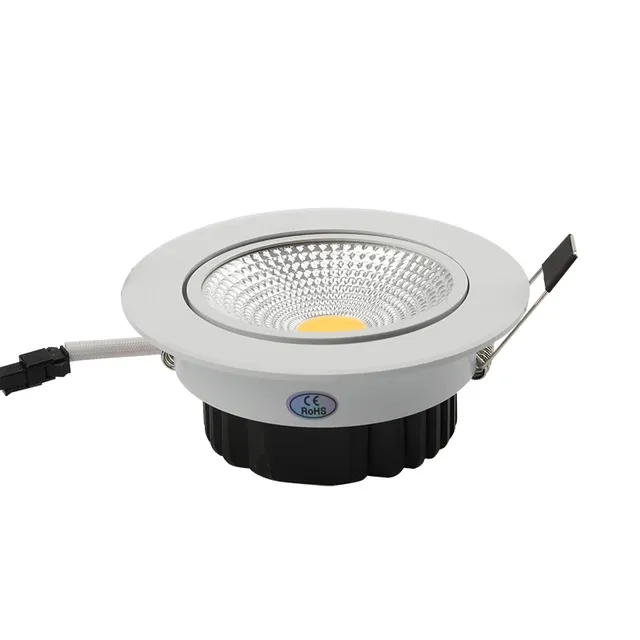 Super lumineux Dimmable Led Downlight COB lampe 3w 5w 7w… – vue 4