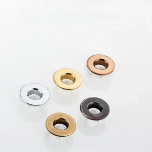 Couvercle de trop-plein d&rsquo;évier de cuisine de salle de bains noir/or/argent, accessoire de lavabo de Pot en céramique à trou rond