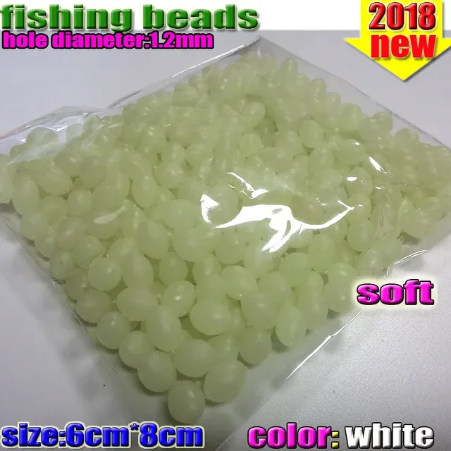 Lot de 300 perles ovales lumineuses en plastique pour la… – vue 3