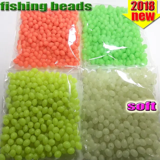 Lot de 300 perles ovales lumineuses en plastique pour la… – vue 6