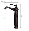Robinet de lavabo en laiton noir en forme de lampe – vue 7