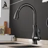 Robinets de cuisine argent poignée unique robinet de… – vue 3