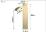 Robinet lavabo mitigeur laiton or rose monotrou bec… – vue 7