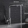 Robinet de cuisine pivotant en laiton Nickel – vue 6