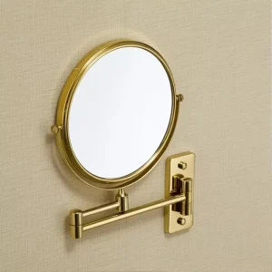 Miroir de maquillage miroirs de salle de bain en laiton or/argent 3 X miroir grossissant rasage pliant 8 pouces montage mural miroir rond rotatif à 360 degrés Miroir de maquillage miroirs de salle de bain en laiton or/argent 3 X miroir grossissant rasage pliant 8 pouces montage mural miroir rond rotatif à 360 degrés