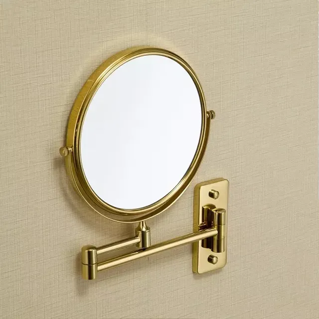Miroir de maquillage miroirs de salle de bain en laiton…