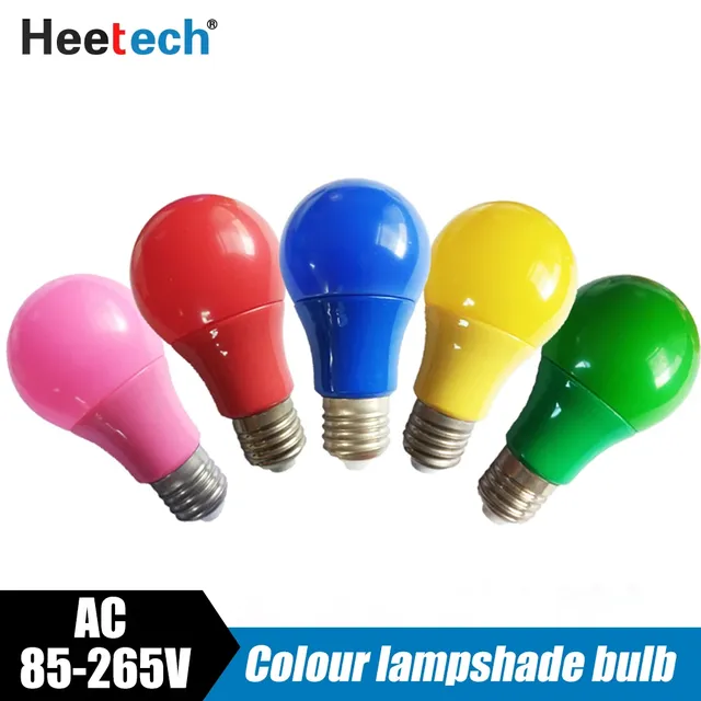 Ampoule LED colorée E27 lampe barre lumineuse LED 3W 5W… – vue 2