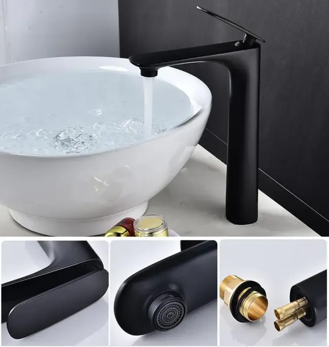 Robinet de salle de bain à poignée unique – vue 6