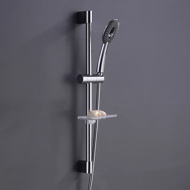 Barre coulissante de douche réglable avec porte-savon – vue 2