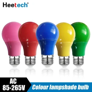 Ampoule LED colorée E27 lampe barre lumineuse LED 3W 5W 7W 9W 12W rouge bleu vert jaune rose Lampara lumière KTV fête décor à la maison éclairage Ampoule LED colorée E27 lampe barre lumineuse LED 3W 5W 7W 9W 12W rouge bleu vert jaune rose Lampara lumière KTV fête décor à la maison éclairage