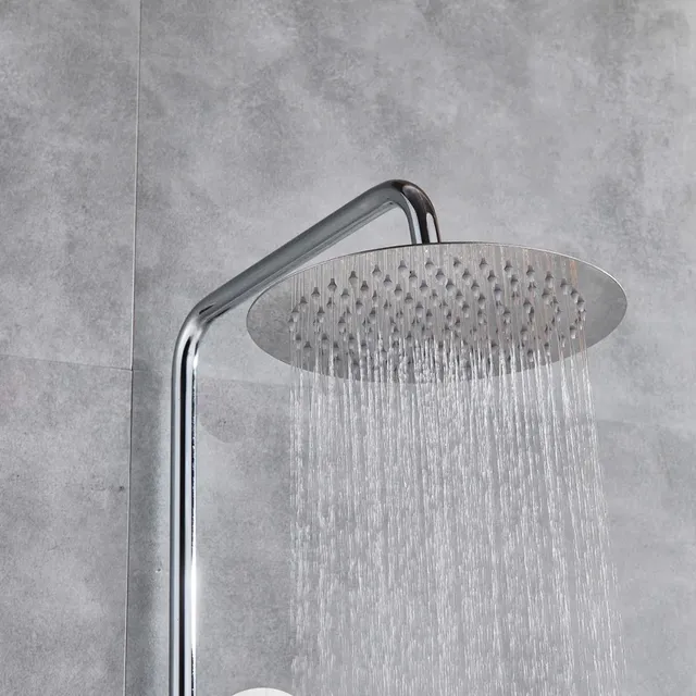 Colonne douche thermostatique mitigeur mural chromé… – vue 3