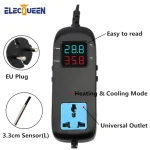 Thermocontrôleur numérique intelligent pour chauffage et refroidissement, AC 90V-250V, outils de brassage domestique