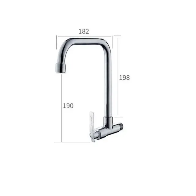 Robinet cuisine mural pivotant rotatif 360 degrés… – vue 7