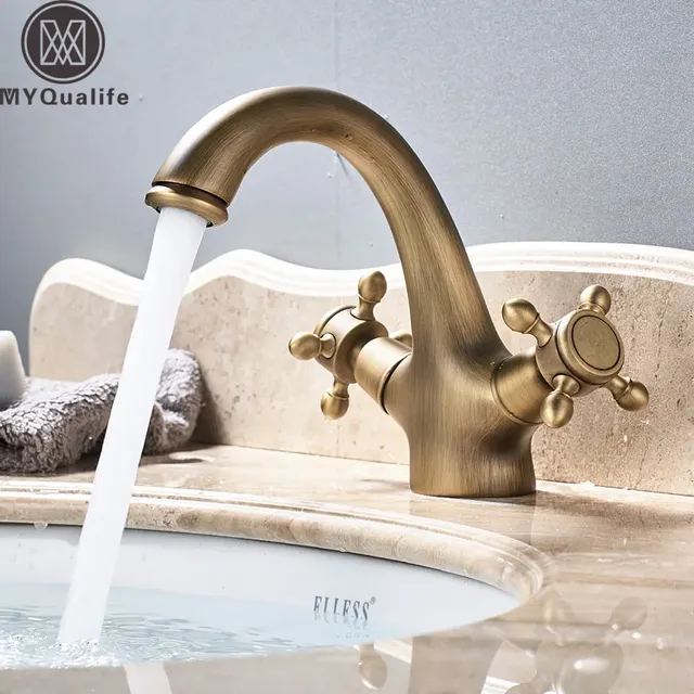 Robinet de lavabo à double poignée – vue 2