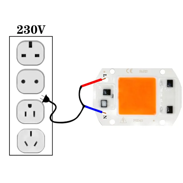 Ampoule LED COB AC110V/AC220V 5W 10W 20W 30W 50W – vue 5