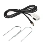 Adaptateur Auxiliaire audio compatible Citroën RD4 N1 Radio MP3 câble 150cm prise12broches jack35mm stéréo haute qualité noir installation directe