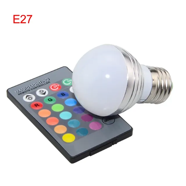 Ampoule LED RGB E27 E14 AC85-265V 5W – vue 3