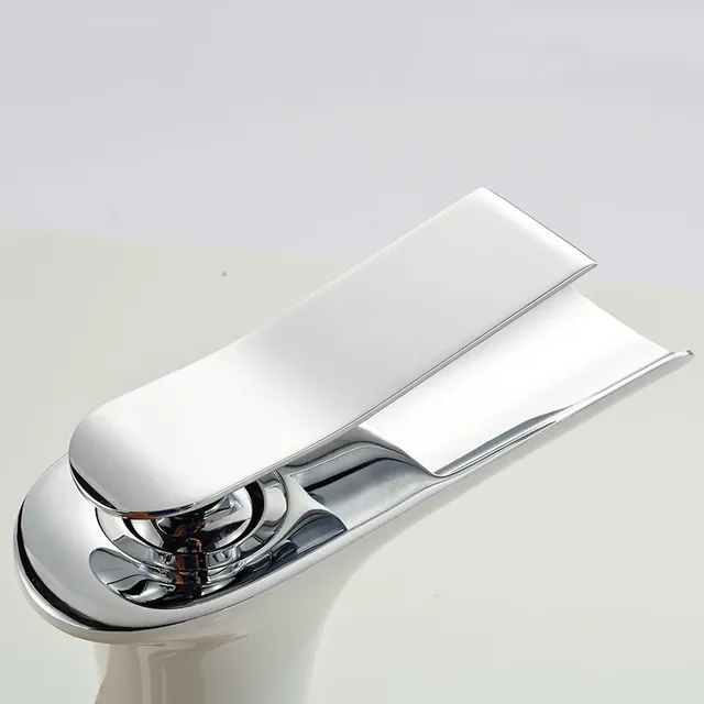Robinets de lavabo Robinet de salle de bains blanc… – vue 4