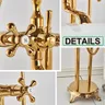 Robinet colonne bain douche îlot rétro victorien bronze… – vue 4
