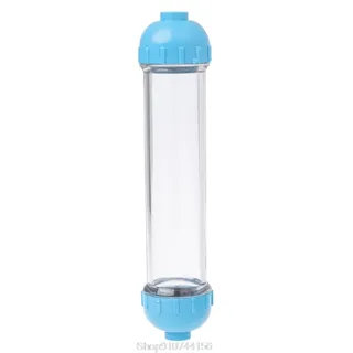 Boîtier cartouche filtrante transparent plastique PC bouchons bleus…