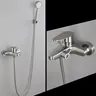 Robinet de douche mural en acier inoxydable – vue 6