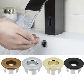 Cache débordement lavabo anneau six pieds laiton cuivre finition…