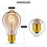 Dimmable 60W rétro 40W E27 A60 couleur blanc chaud A19 à… – vue 5