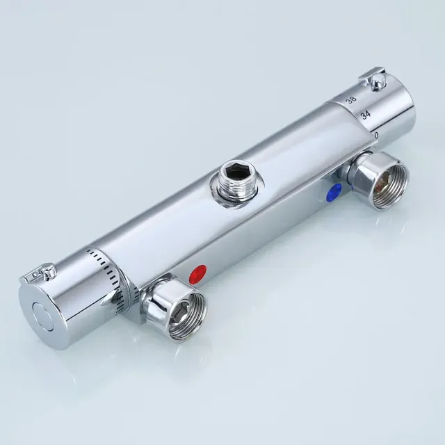 Robinet de douche thermostatique finition chromée – vue 5