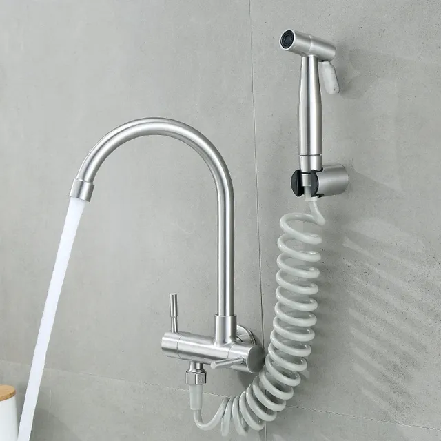 Robinet d'eau froide simple à double poignée – vue 2